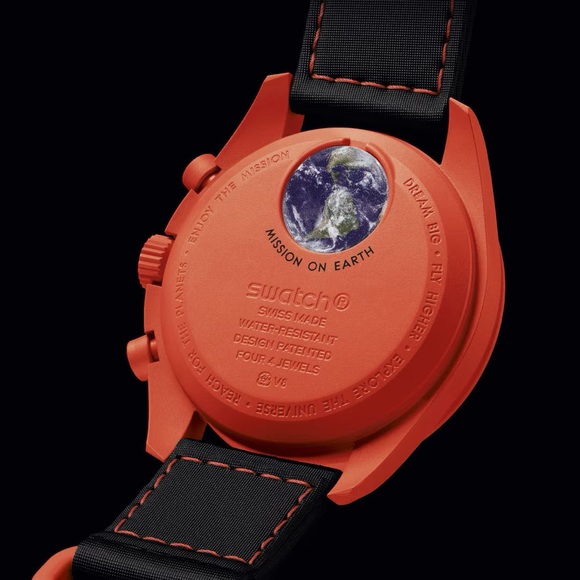 Swatch x Omega Mission on Earth **Lava Edition** Brand New In Box + Receipt - Picture 3 of 3